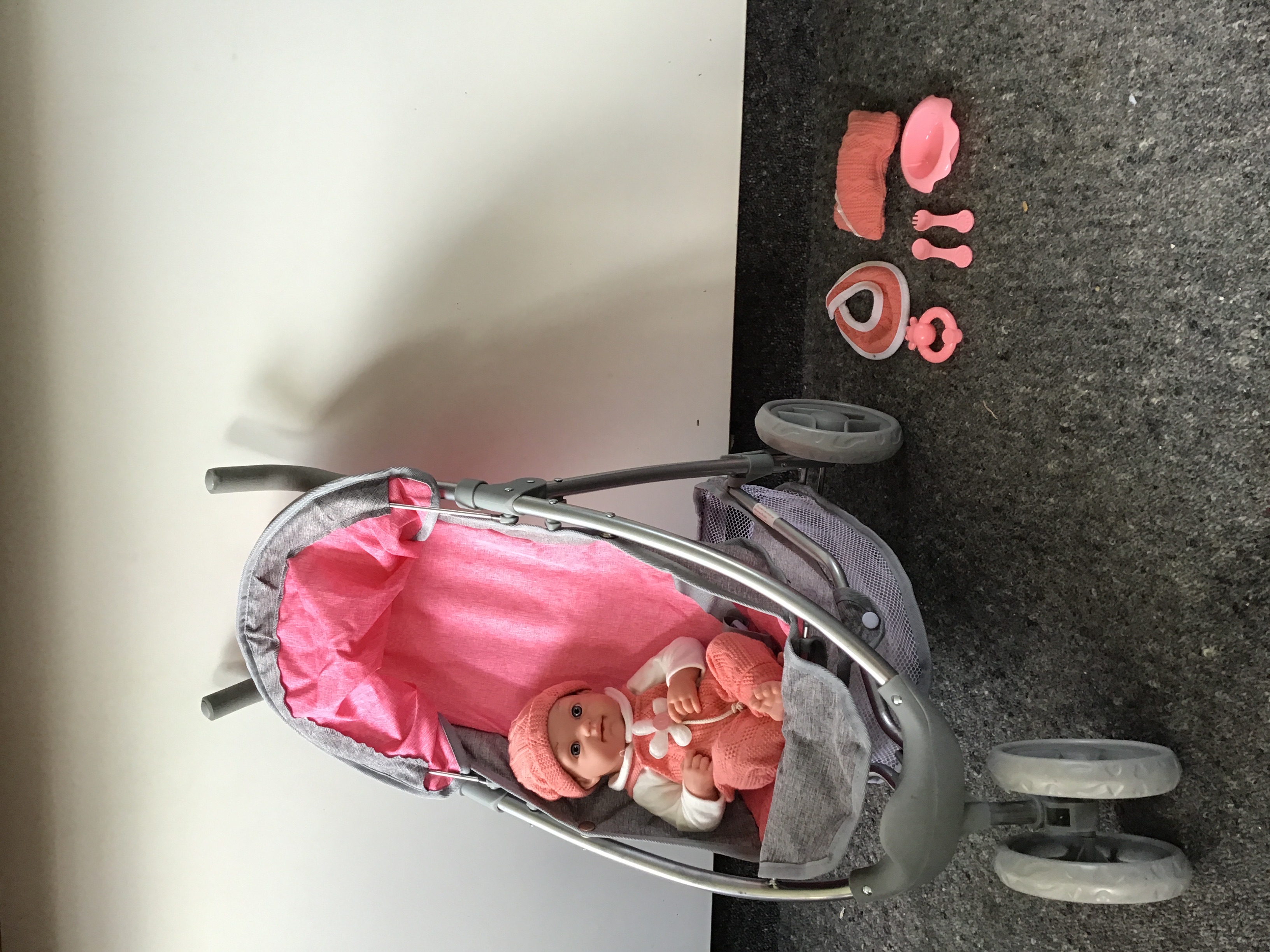 3 Wheel Stroller and baby