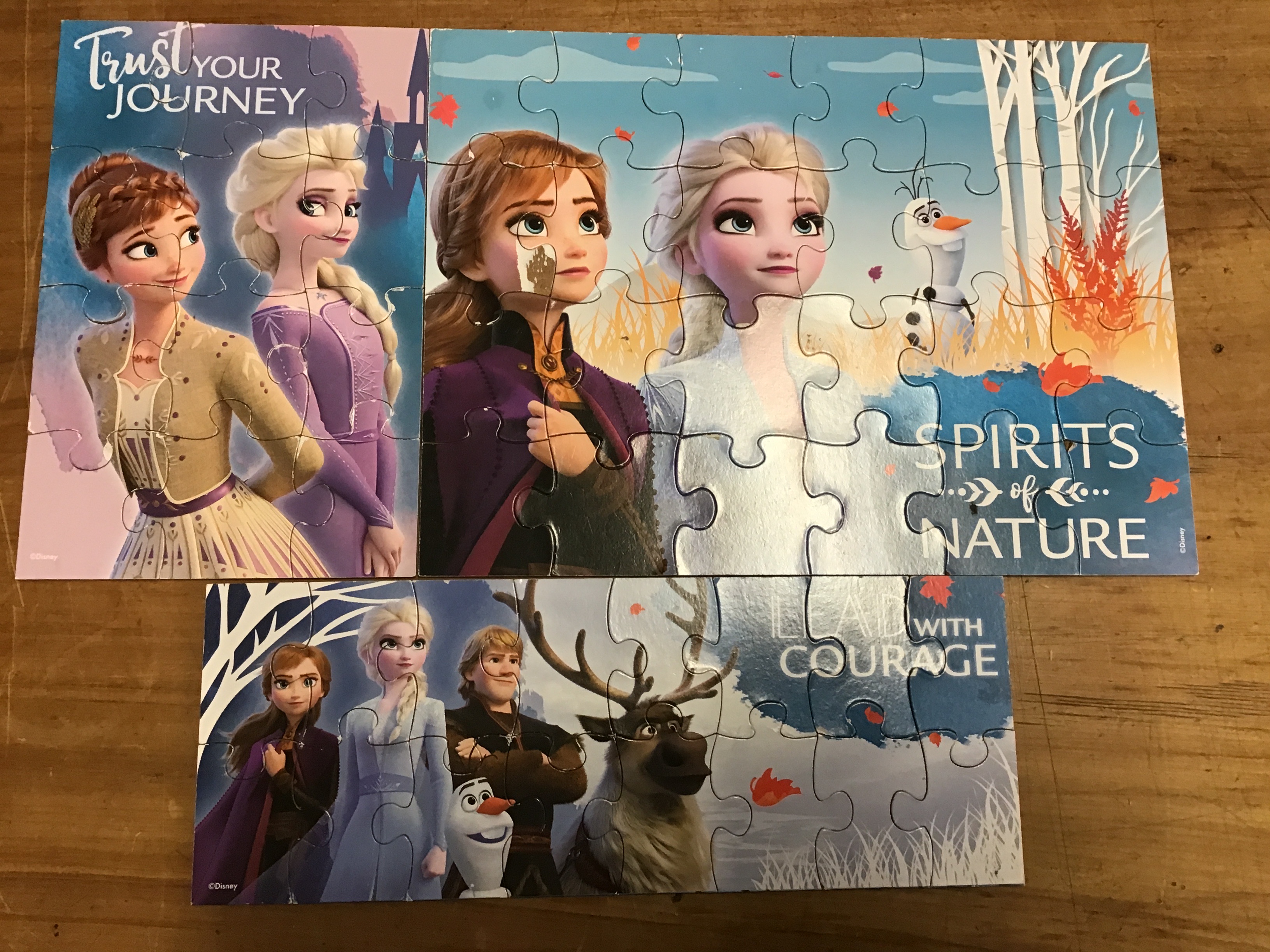 Frozen puzzles x3