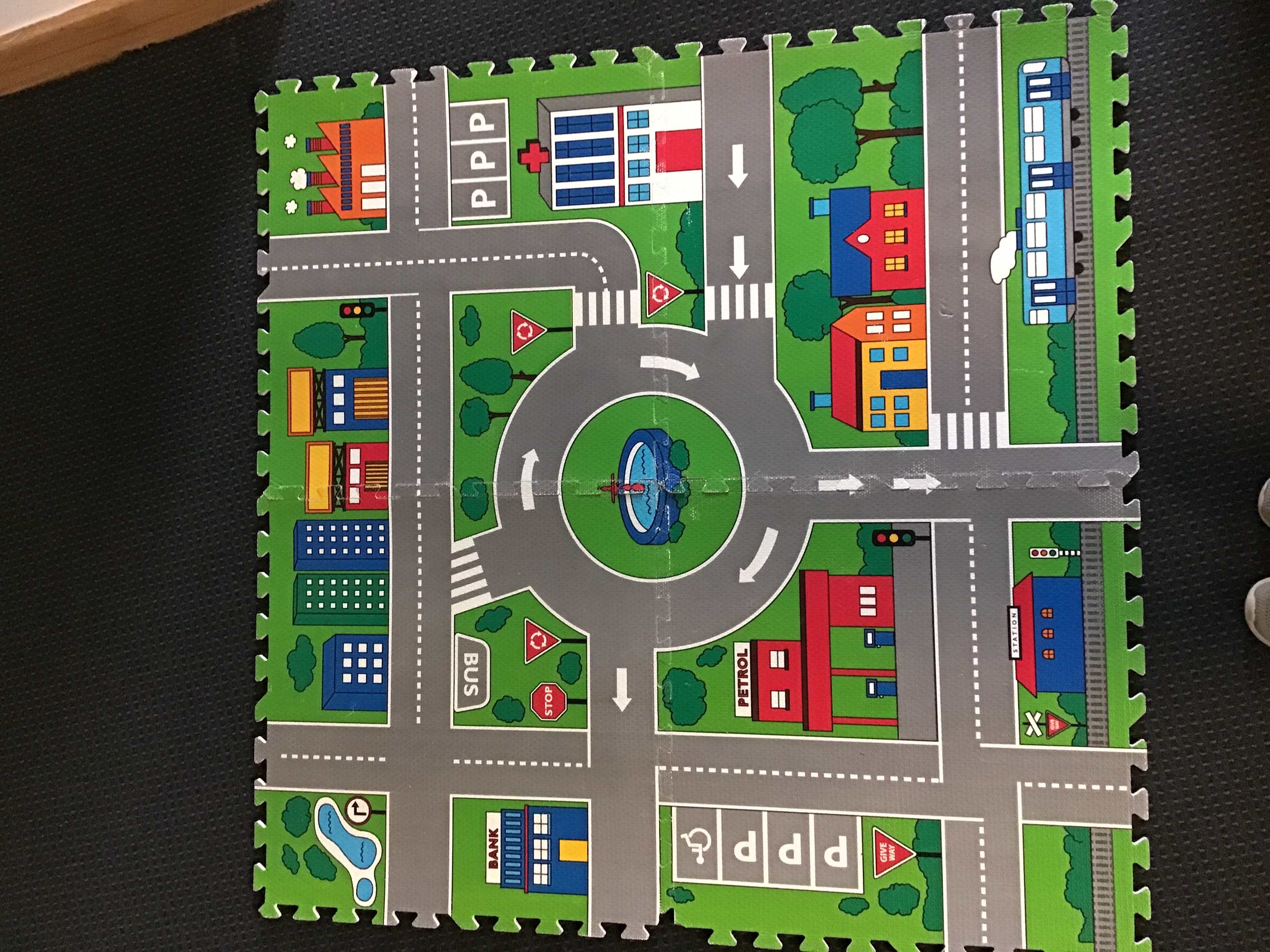 Large Foam Road Map